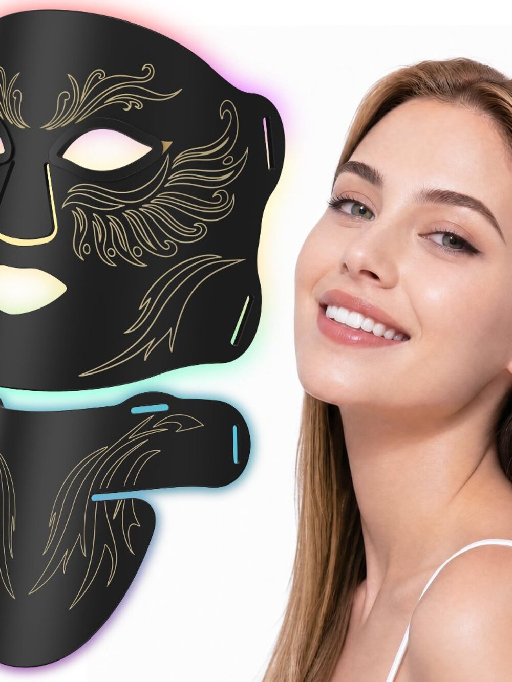 NEW & Neck LED Mask M09 Rechargeable 240